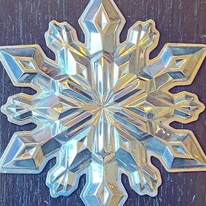 Sterling Gorham Christmas snowflake ornament 2002 edition